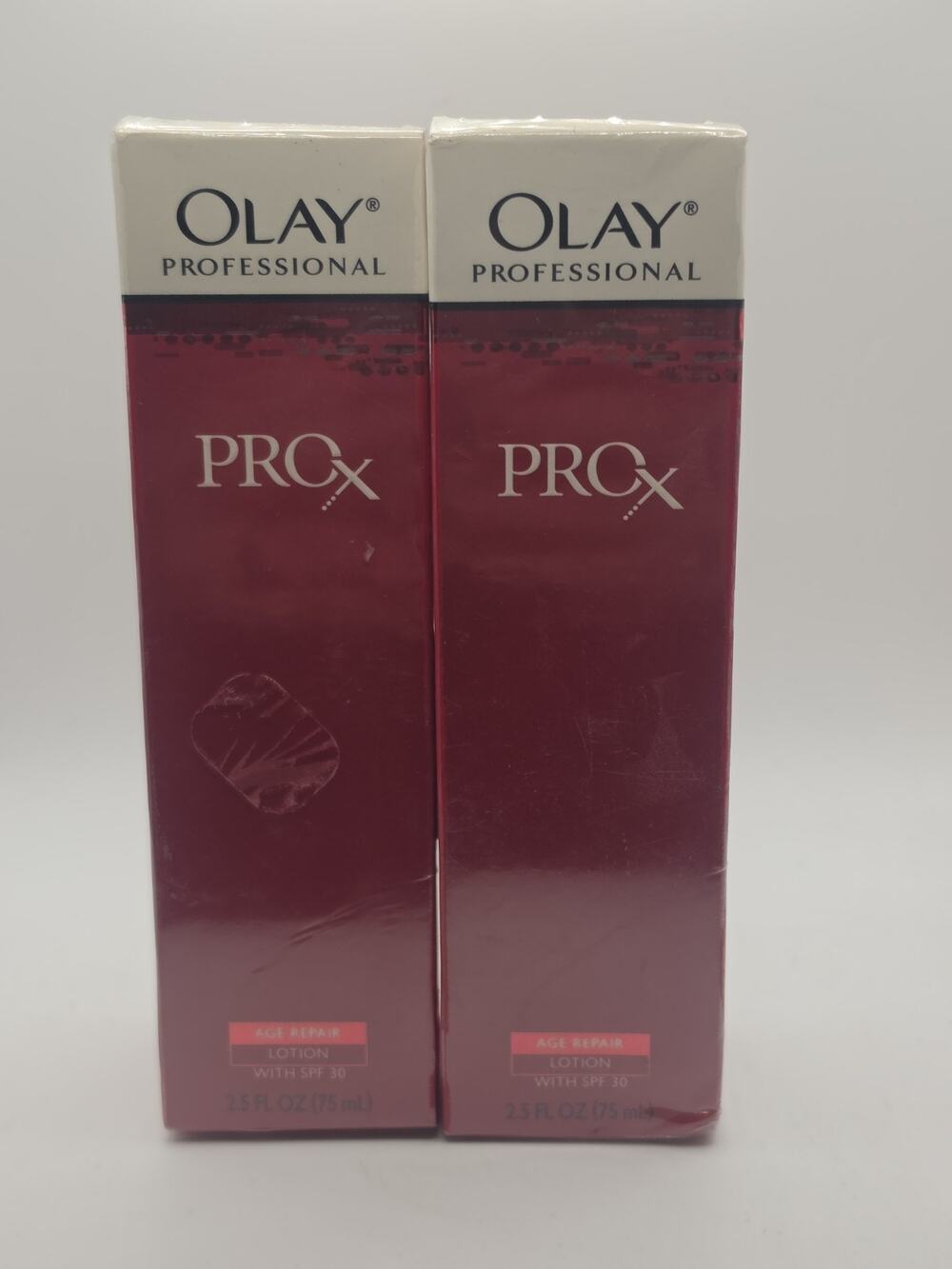 2 Boxes Sealed OLAY Professional PRO X ANTI AGING AGE Repair Lotion 2.5 FL OZ